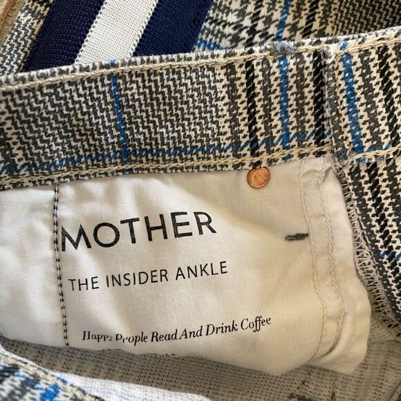 MOTHER
The Insider Plaid Ankle Jeans - Picture 5 of 10
